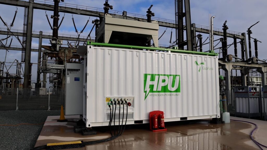 GeoPura Hydrogen Power Unit at National Grid's Deeside Centre for